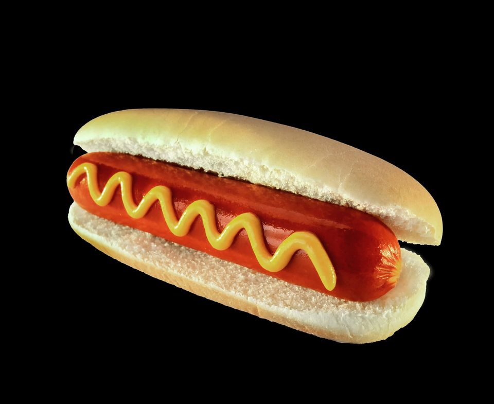 Cachorro Quente Brasileiro Com Pão Batata Palha Ketchup Maionese