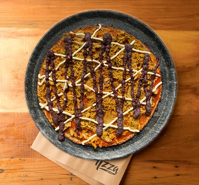 Pizza vegetal de frango: opção consciente e saborosa
