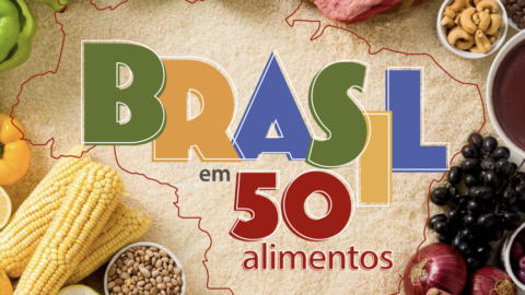 capa livro Brasil em 50 Alimentos, produzido pela Embrapa