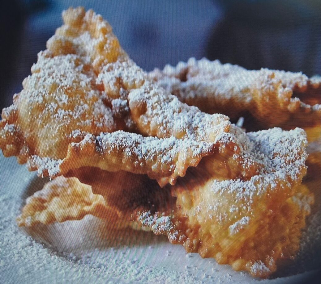 cueca virada crostoli comida de carnaval