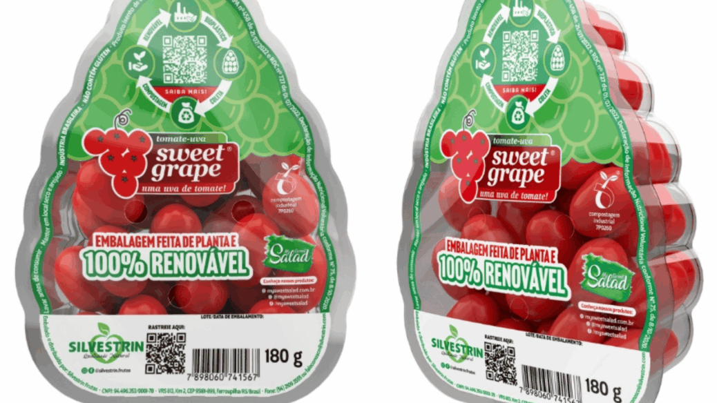 hortaliças sweet grape sakata embalagem compostável