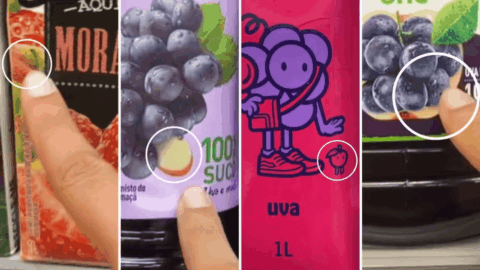 suco composto de frutas maçã tetra pak