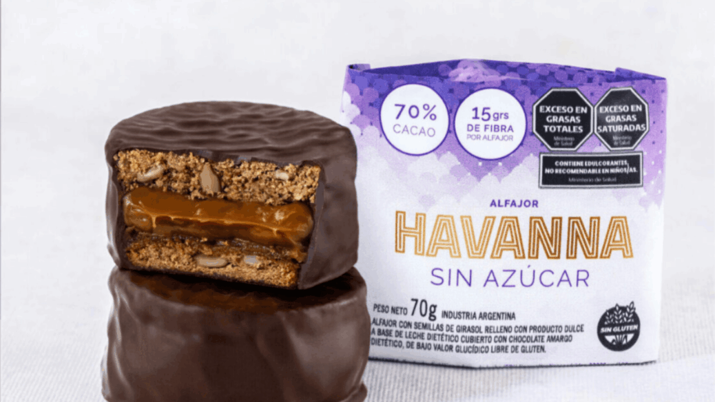 havanna alfajor sem açucar