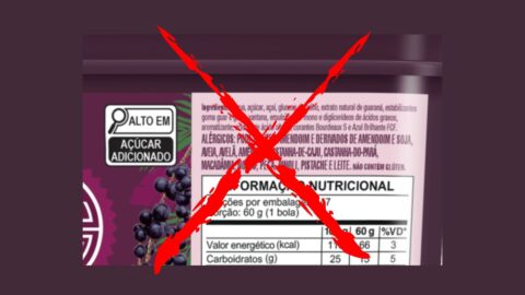 açai ingredientes rotulo