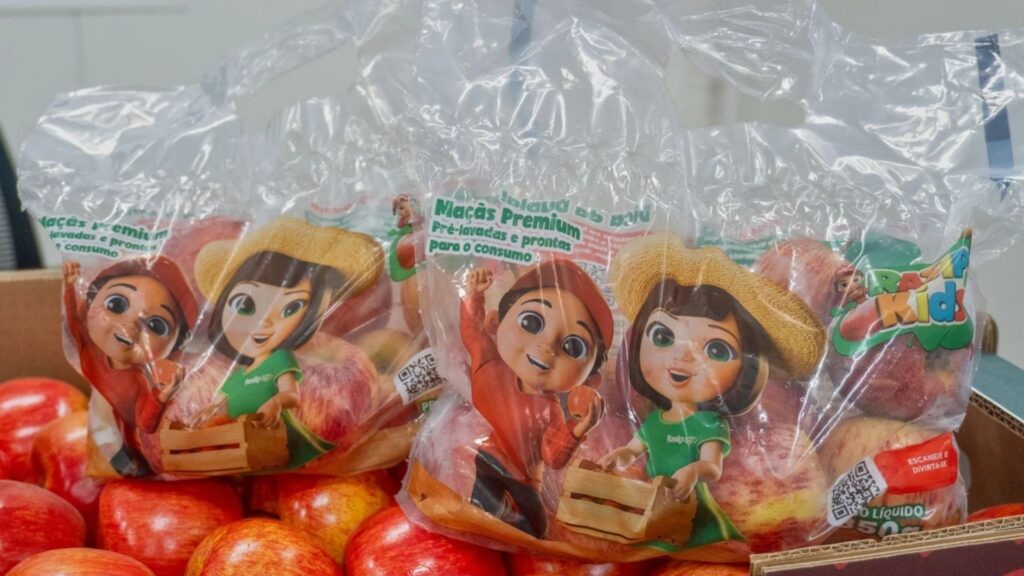 sacolas biodegradaveis rasip maçãs