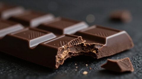 barra de chocolate amargo