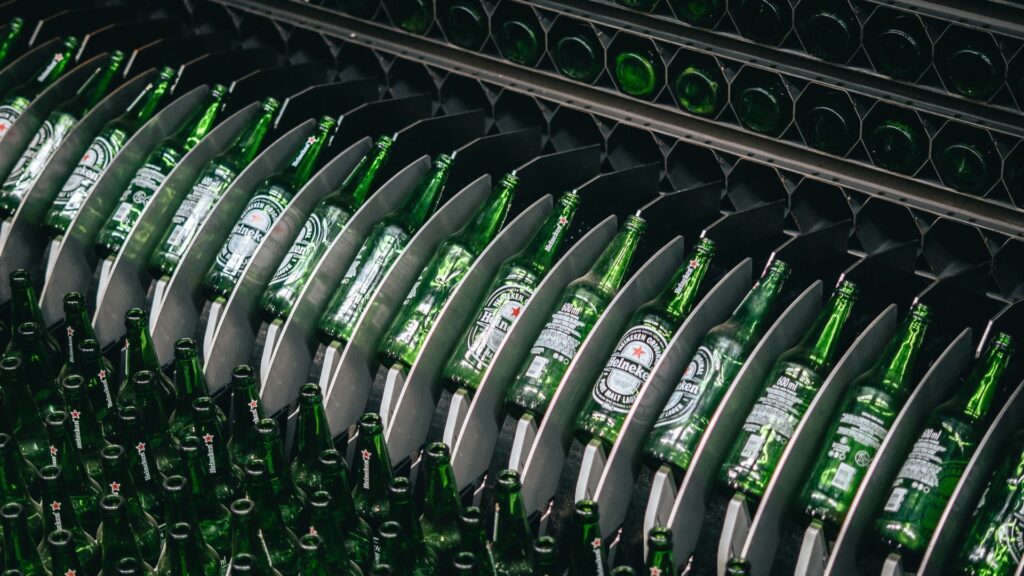 Heineken puro malte linha producão